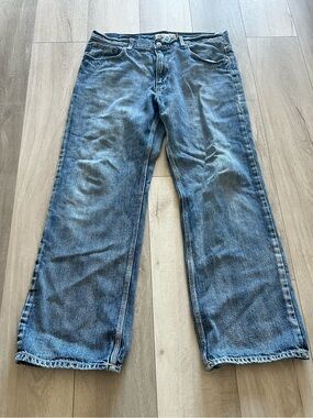 Vintage Y2K Aeropostale Faded Light Wash Straight Leg Baggy Jeans 36x32